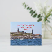 Matinicus Rock Lighthouse, Maine Briefkaart (Staand voorkant)