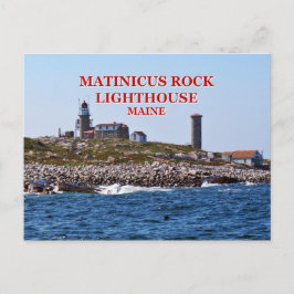 Matinicus Rock Lighthouse, Maine Briefkaart