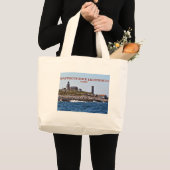 Matinicus Rock Lighthouse, Maine Grote Tote Bag (Voorkant (product))