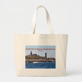 Matinicus Rock Lighthouse, Maine Grote Tote Bag