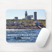 Matinicus Rock Lighthouse, Maine Mousepad Muismat (Met muis)