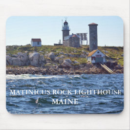 Matinicus Rock Lighthouse, Maine Mousepad Muismat