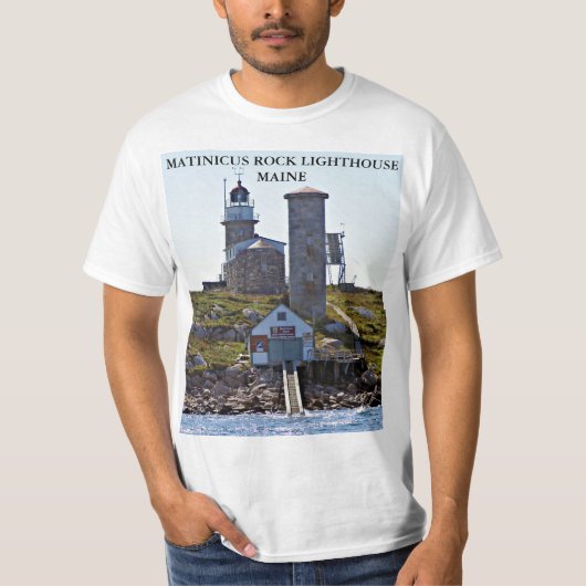 Matinicus Rock Lighthouse, Maine T-shirt (Voorkant)