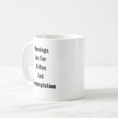 Matins = Café et pensée - Mug profond (Devant gauche)