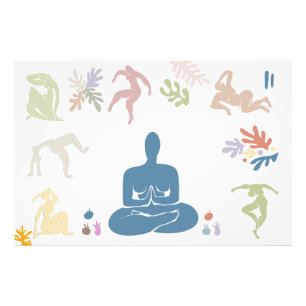 Matisme Art Meditation Elements Foto Uitbreiding Afdruk