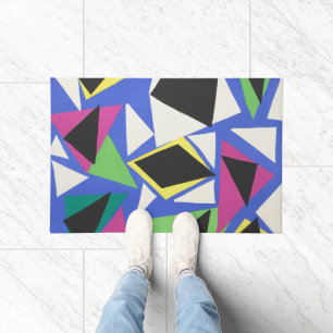 Matisse Abstract Geometrisch Blauw Knipkunst Deurmat