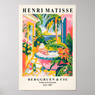 Matisse Art Print, Adelaar in bad Poster, Roze M Poster
