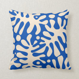 Matisse bladeren - Blauw Kussen