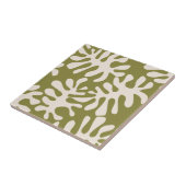 Matisse bladeren Green Tegeltje (Zijkant)