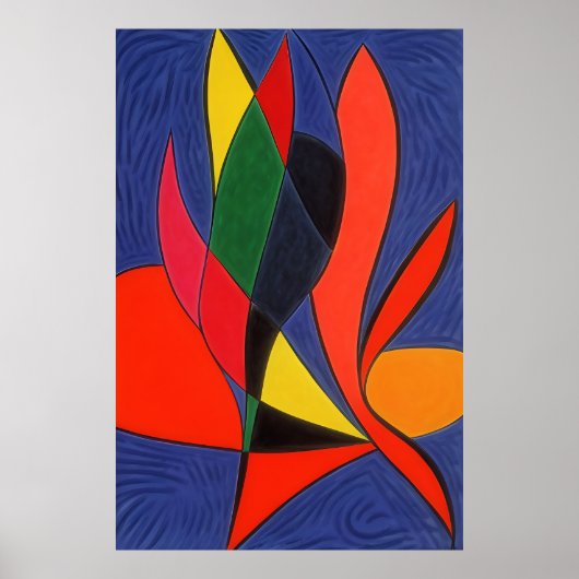 Matisse geïnspireerd op Abstracte kunst Poster (Voorkant)