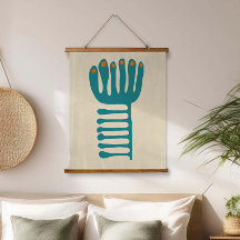 Matisse Geïnspireerd Teal en Oranje