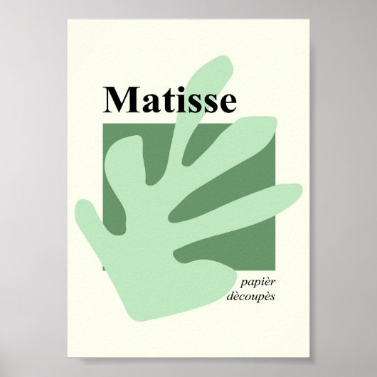 Matisse geïnspireerd vorm Poster (Voorkant)