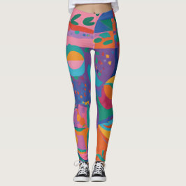 Matisse-geïnspireerde Abstracte kunst Leggings
