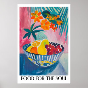 Matisse Geïnspireerde Fruitkom Kunstprint Stilleve Poster