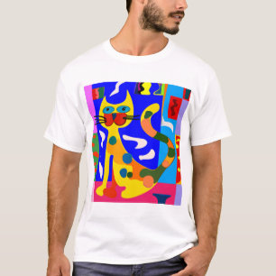 Matisse geïnspireerde kat t-shirt