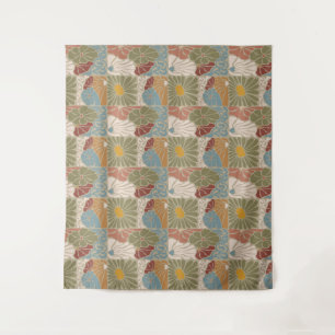 Matisse Groovy bloemmotief Art Nouveau 1970s Boho  Wandkleed
