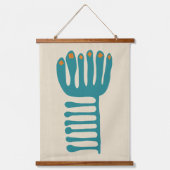 Matisse Inspired Teal and Orange Hangend Wandkleed (Voorkant)