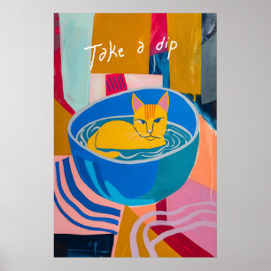 Matisse Kat Kunstprint Abstracte Katachtige Schild Poster