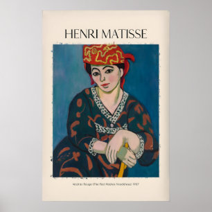 Matisse Kunstprint - Madras Rouge Rode Hoofddeksel Poster