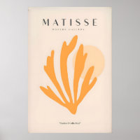 Matisse Kunstprints - Abstracte Kunst met Oranje Z