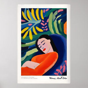 Matisse Kunstprints - Abstracte vrouw in het gebla Poster