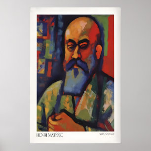 Matisse Kunstprints - Fauvistische zelfportretkuns Poster