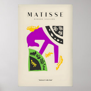 Matisse Kunstprints - Paarse Paard Abstract Figuur Poster