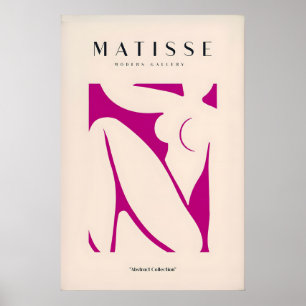 Matisse Kunstprints - Roze Abstracte Figuurkunst Poster