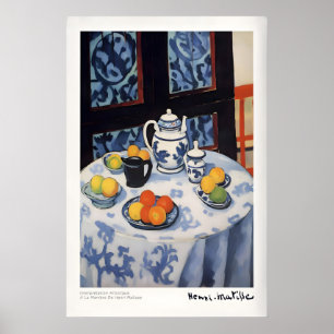 Matisse Kunstprints - Stilleven Blauwe Tafelkleed Poster