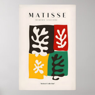 Matisse Kunstprints - Vier Blokken Abstracte Blade Poster