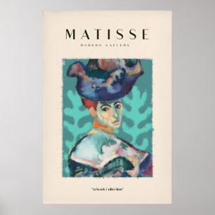 Matisse Kunstprints - Vrouw Groot Hoed Portret Tea Poster