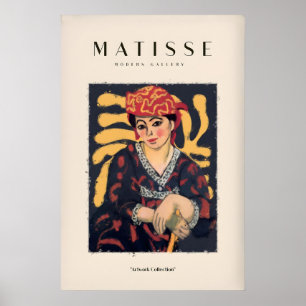 Matisse Kunstprints - Vrouw in gebloemde hoedjurk Poster