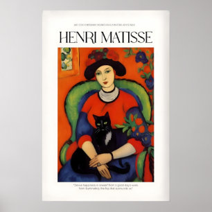 Matisse Kunstprints - Vrouw met Zwarte Kat Interie Poster