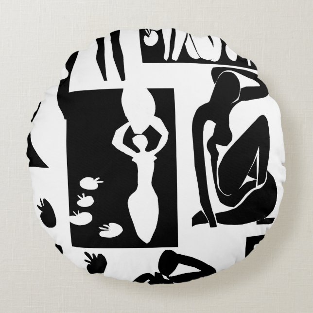 Matisse-naakten Rond Kussen (Voorkant)