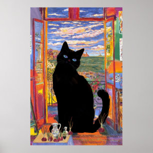 Matisse Open Venster Cat Poster