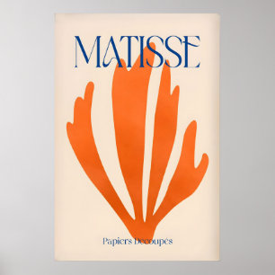 Matisse Papiers Découpés Oranje Abstract Botanisch Poster