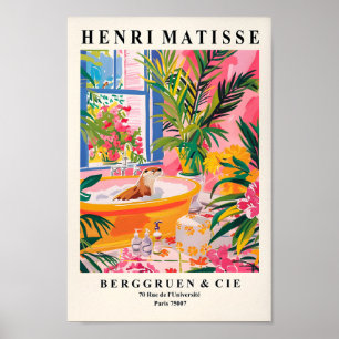 Matisse Poster, Schattige Otter Poster, Maximalist Poster
