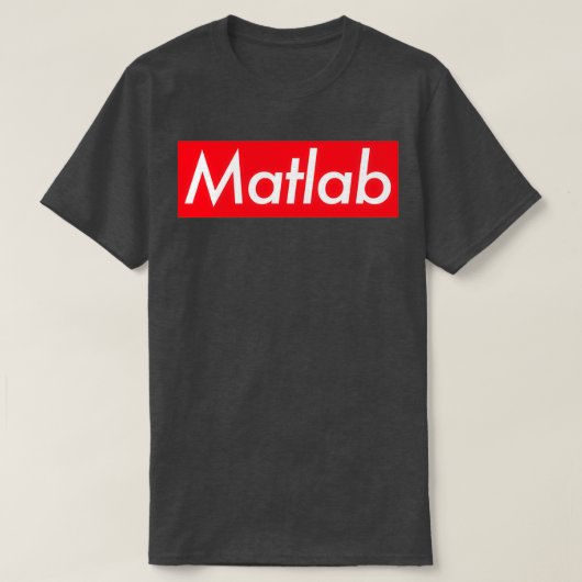 Matlab Wiskunde Coding Programmer T-shirt (Design voorkant)