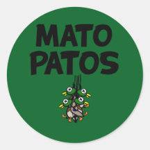 Mato Patos Logo Duck Jagen Ronde Sticker