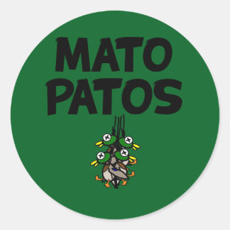 Mato Patos Logo Duck Jagen Ronde Sticker