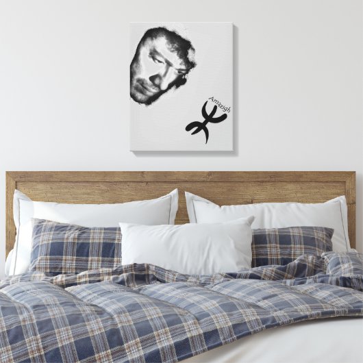 Matoub Lounès Canvas Afdruk (Insitu (Slaapkamer))