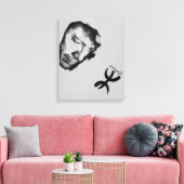 Matoub Lounès Canvas Afdruk (Insitu (Woonkamer))