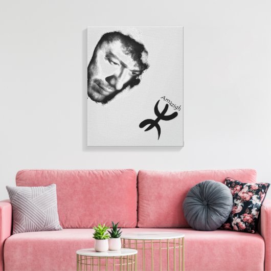 Matoub Lounès Canvas Afdruk (Insitu (Woonkamer))