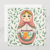 Matreshka Feestdagenkaart (Voorkant / Achterkant)