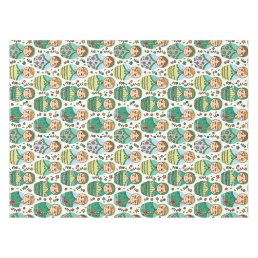 Matreshka Pattern Tablecloth Tafelkleed (Voorkant (Horizontaal))