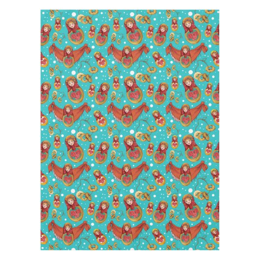 Matreshka Pattern Tablecloth Tafelkleed (Voorkant)