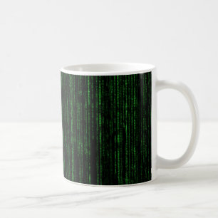 Matrice Code binaire 325 ml Mug blanc classique