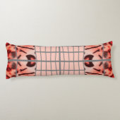 Matrice de chat sauvage - Coussin rose léopard cha (Dos)