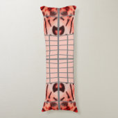 Matrice de chat sauvage - Coussin rose léopard cha (Devant (Vertical))