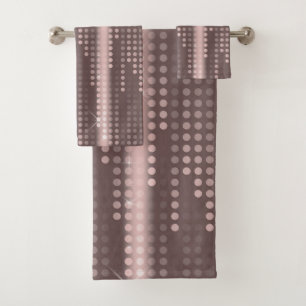 Matrice de Rose d'or gris-pâle pois